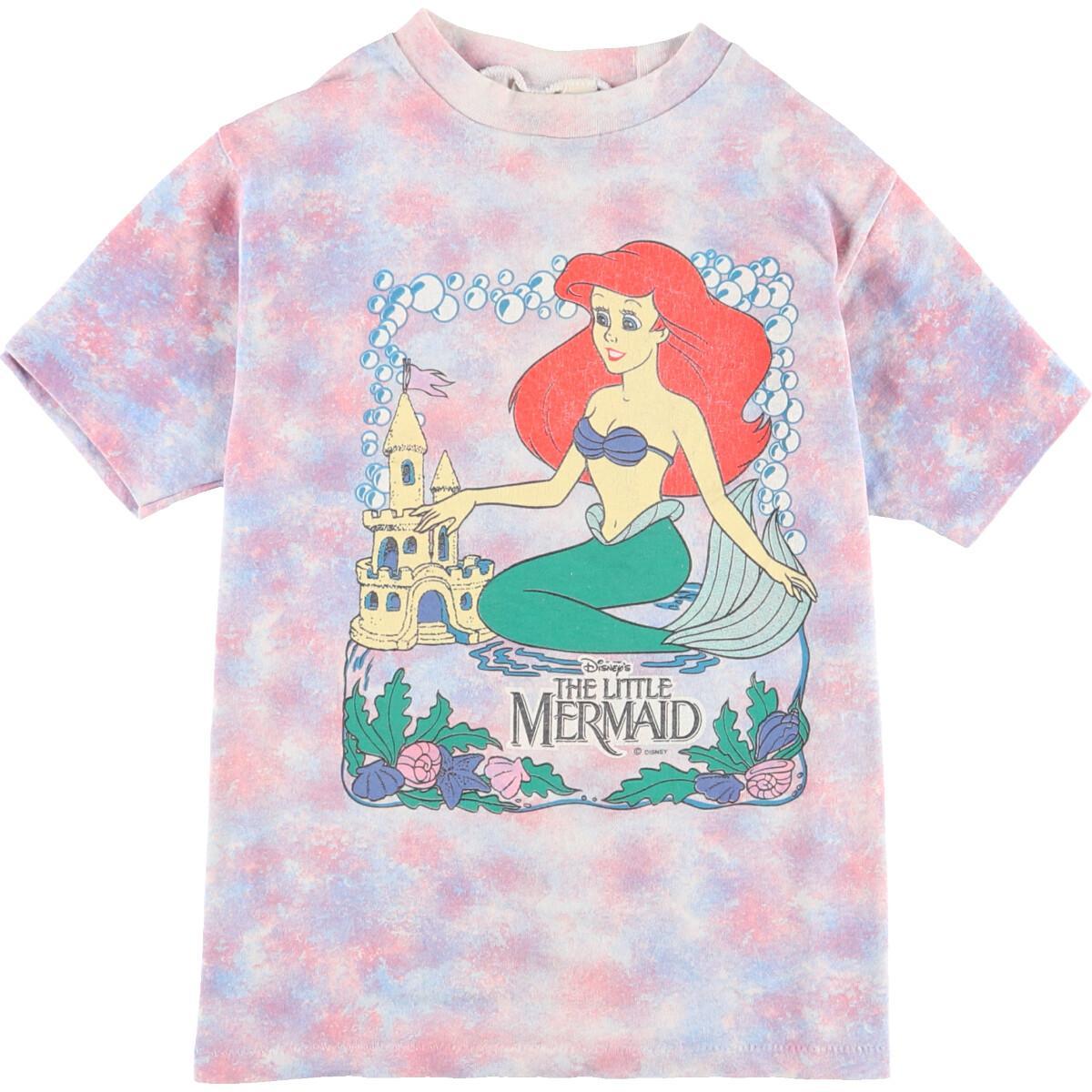 90年代 リトルマーメイド The Little Mermaid アリエル キャラクタープリントtシャツ Usa製 レディースxs ヴィンテージ Eaa 0626 Js10 Ss2106 キャラクターtシャツ 古着屋jam ジャム