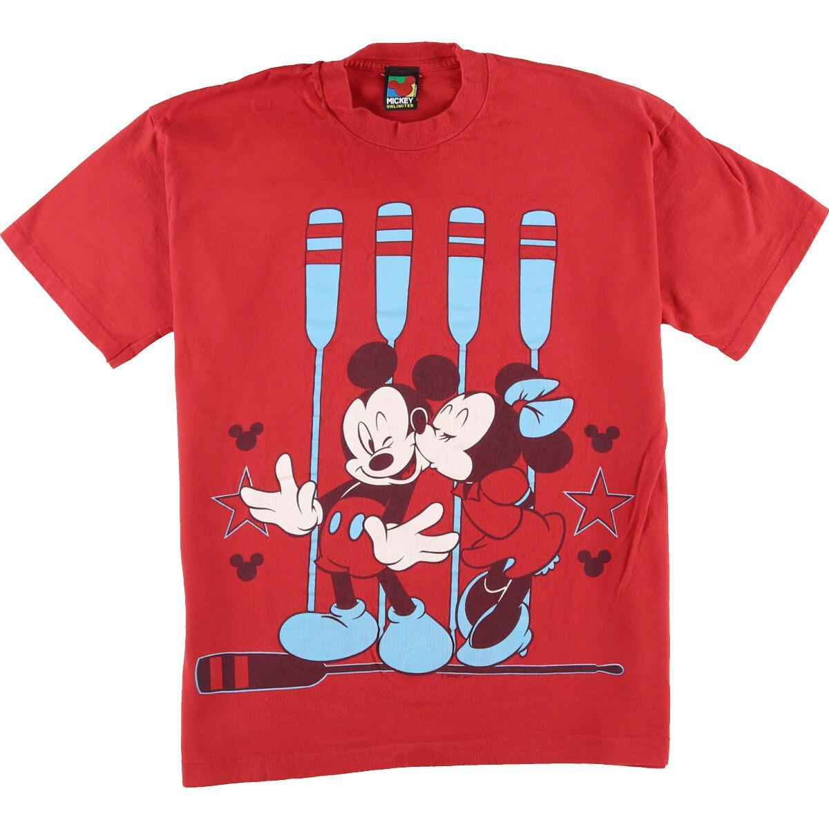 Mickey Unlimited Mickey Mouse Minnie Mouse ミッキーマウス ミニーマウス キャラクタープリントtシャツ レディースl Eaa0527 0626 Ss09 Js10 Ss12 Kf12 Ss2101 Cs2101 Ss2106 キャラクターtシャツ 古着屋jam ジャム