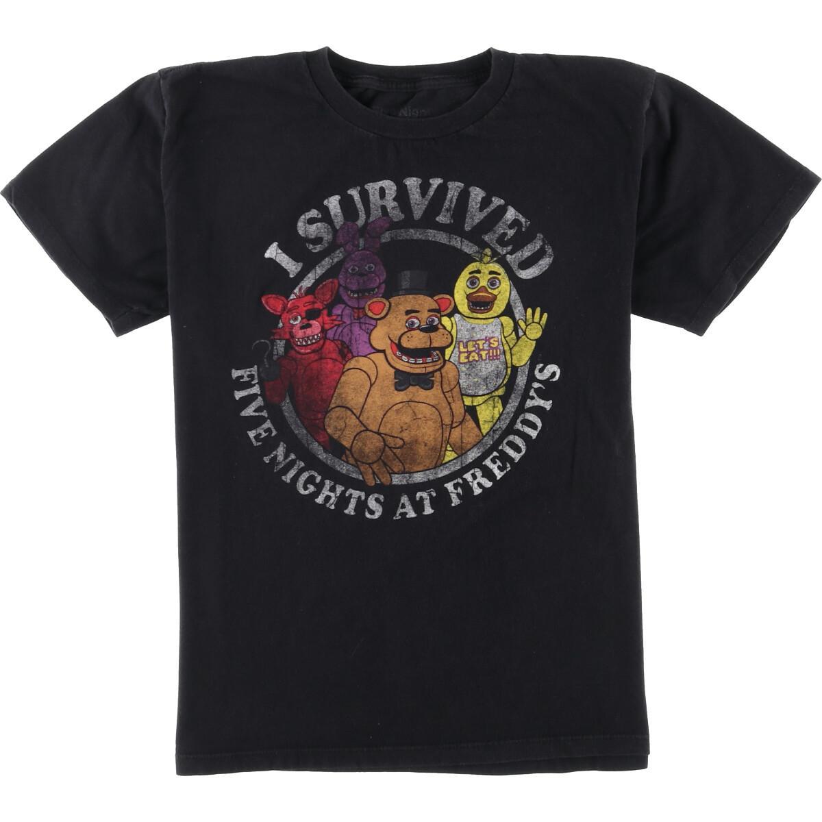 Five Nights At Freddy S キャラクタープリントtシャツ レディースm Eaa0540 0626 キャラクターtシャツ 古着屋jam ジャム