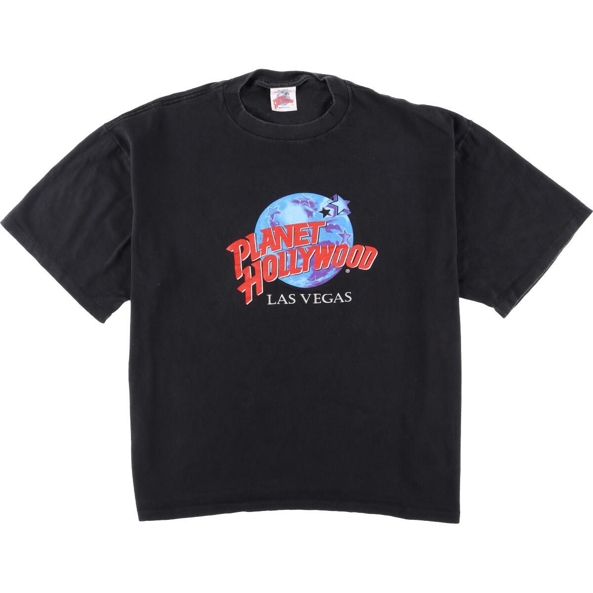 プラネットハリウッド PLANET HOLLYWOOD LAS VEGAS アドバタイジングTシャツ USA製 メンズXXL /eaa052311 【中古】 【200628】【SS2009】