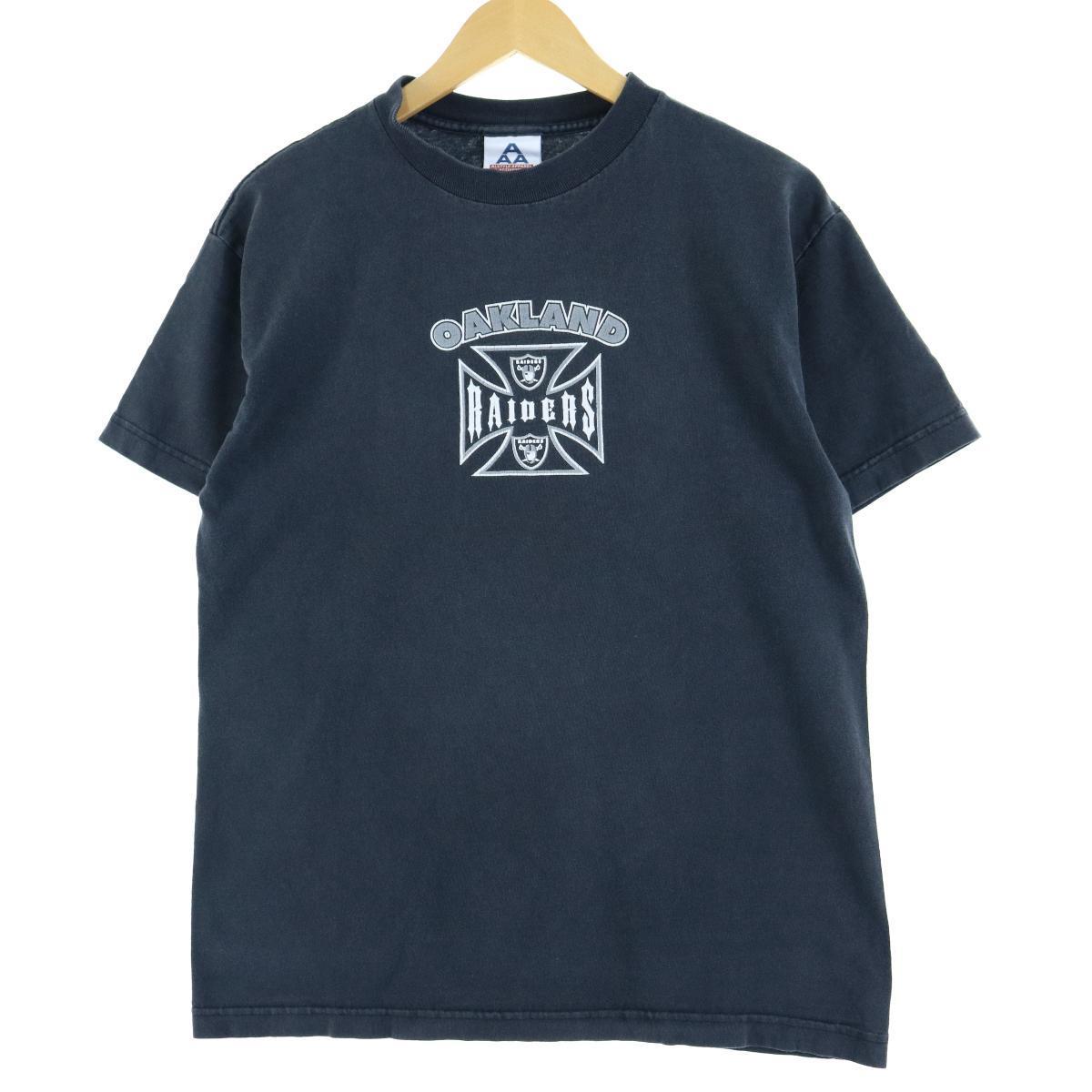 ALSTYLE APPAREL & ACTIVEWEAR NFL OAKLAND RAIDERS オークランドレイダーズ スポーツプリントTシャツ メンズM /eaa054541 【中古】 【200702】