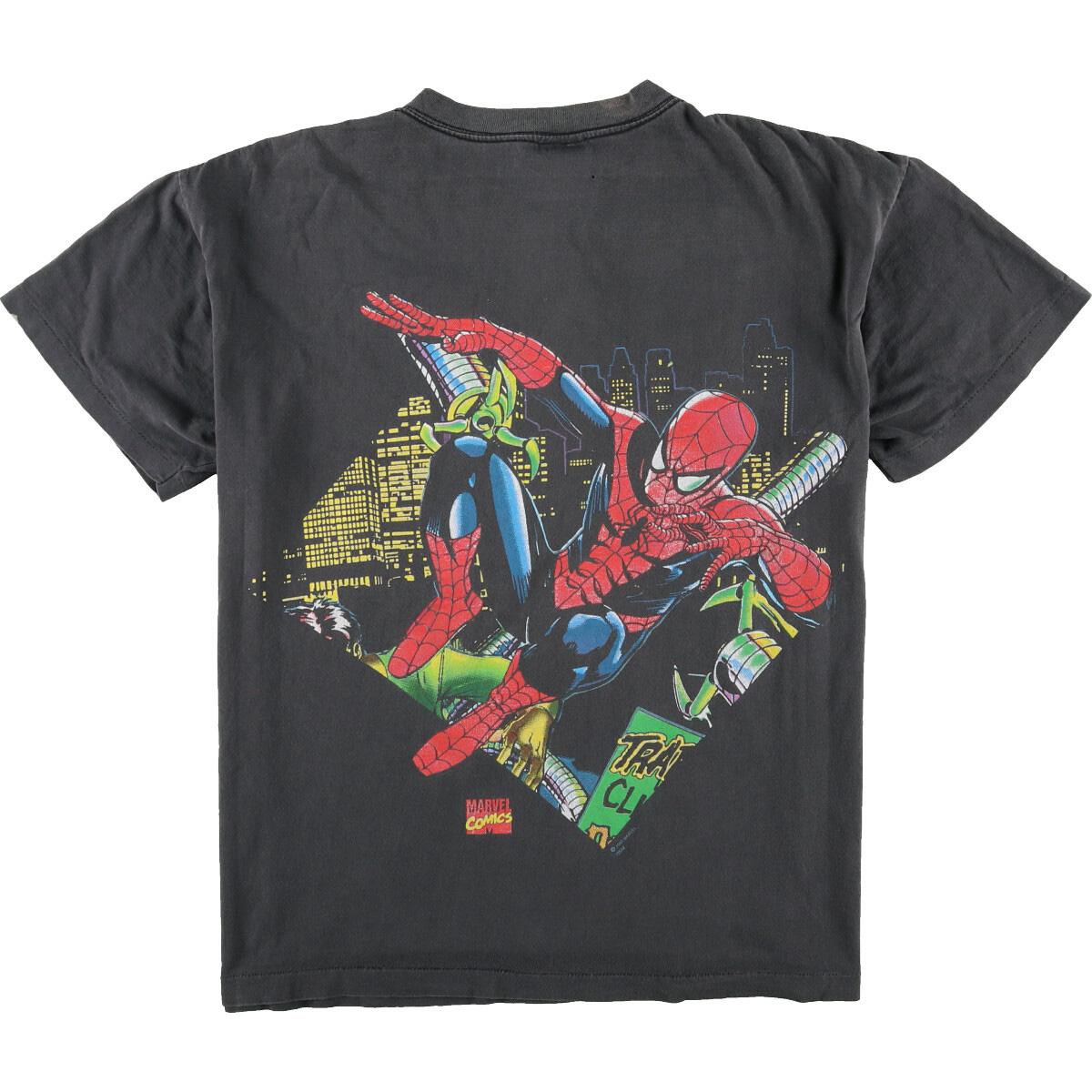 宇宙の香り 【希少】90s Spiderman スパイダーマン Tシャツ マーベル