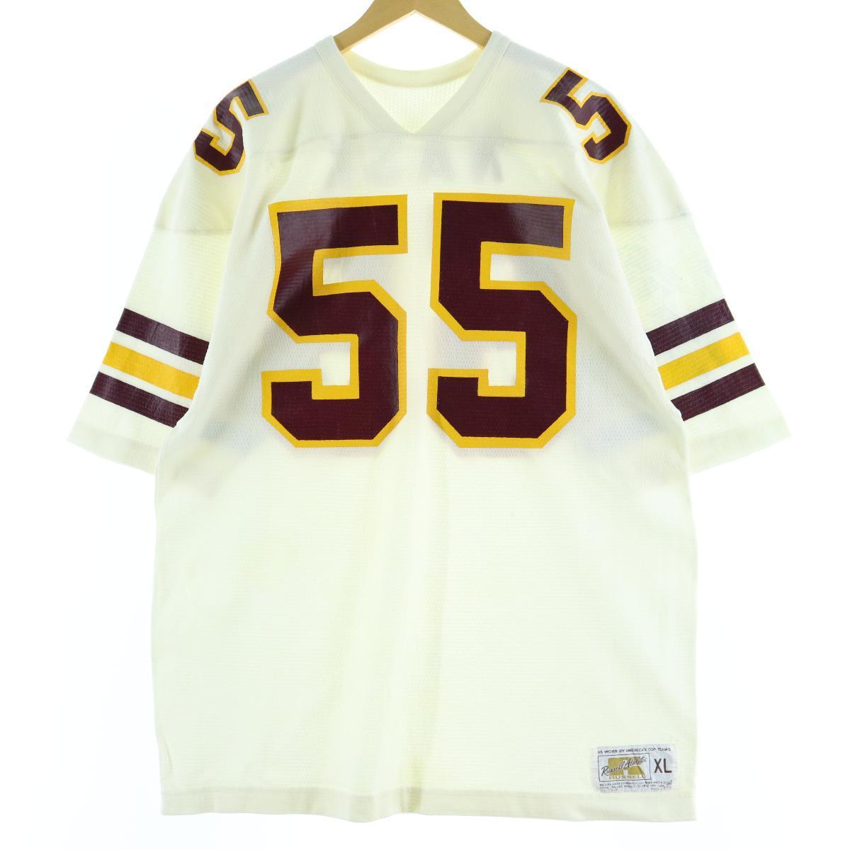 70 80年代 ラッセル Russell 金タグ ゲームシャツ フットボールシャツ Usa製 メンズxl ヴィンテージ Eaa 0706 Js10 スポーツtシャツ 古着屋jam ジャム