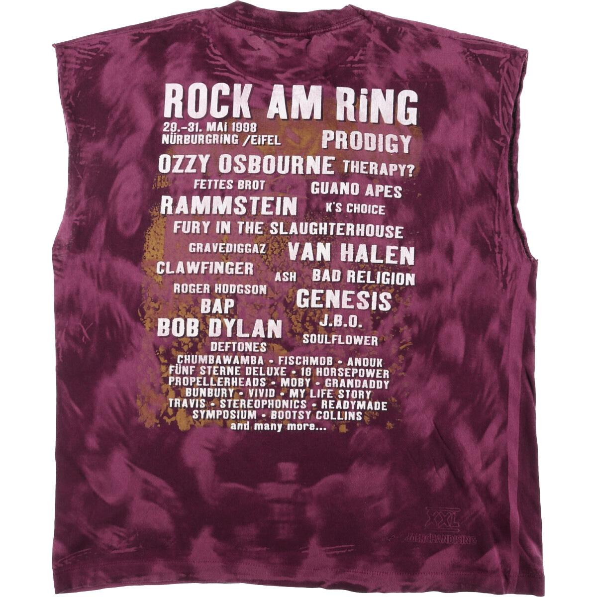 Screen Stars By Fruit Of The Loom スクリーンスターズ By フルーツオブザルーム Mtv Rock Am Ring 98 タイダイ柄 カットオフ バンドtシャツ Usa製 メンズxl Eaa0559 0709 Ss09 Js10 Ss12 Ss2103 バンドtシャツ 古着屋jam ジャム