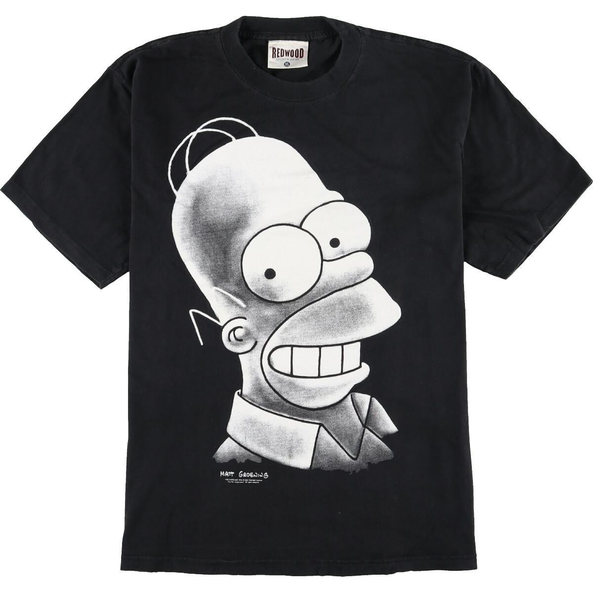 90年代 Red Woood The Simpsons シンプソンズ キャラクタープリントtシャツ メンズxl ヴィンテージ Eaa 0713 Js10 キャラクターtシャツ 古着屋jam ジャム