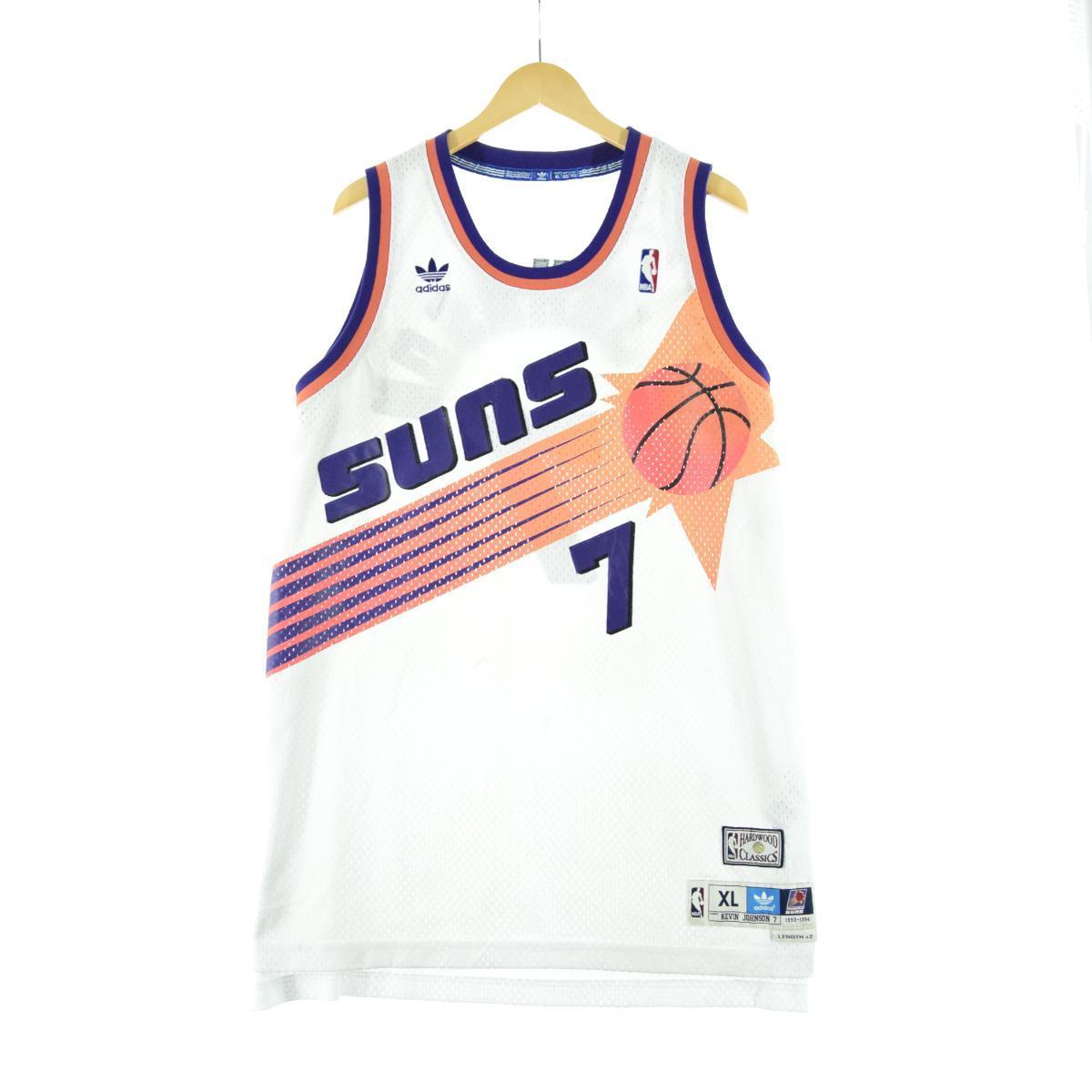 アディダス Adidas Nba Phoenix Suns フェニックスサンズ Kevin Johnson ケビン ジョンソン ゲームシャツ レプリカユニフォーム メンズxl Eaa 0713 Ss09 Js10 Ss12 タンクトップ 古着屋jam ジャム