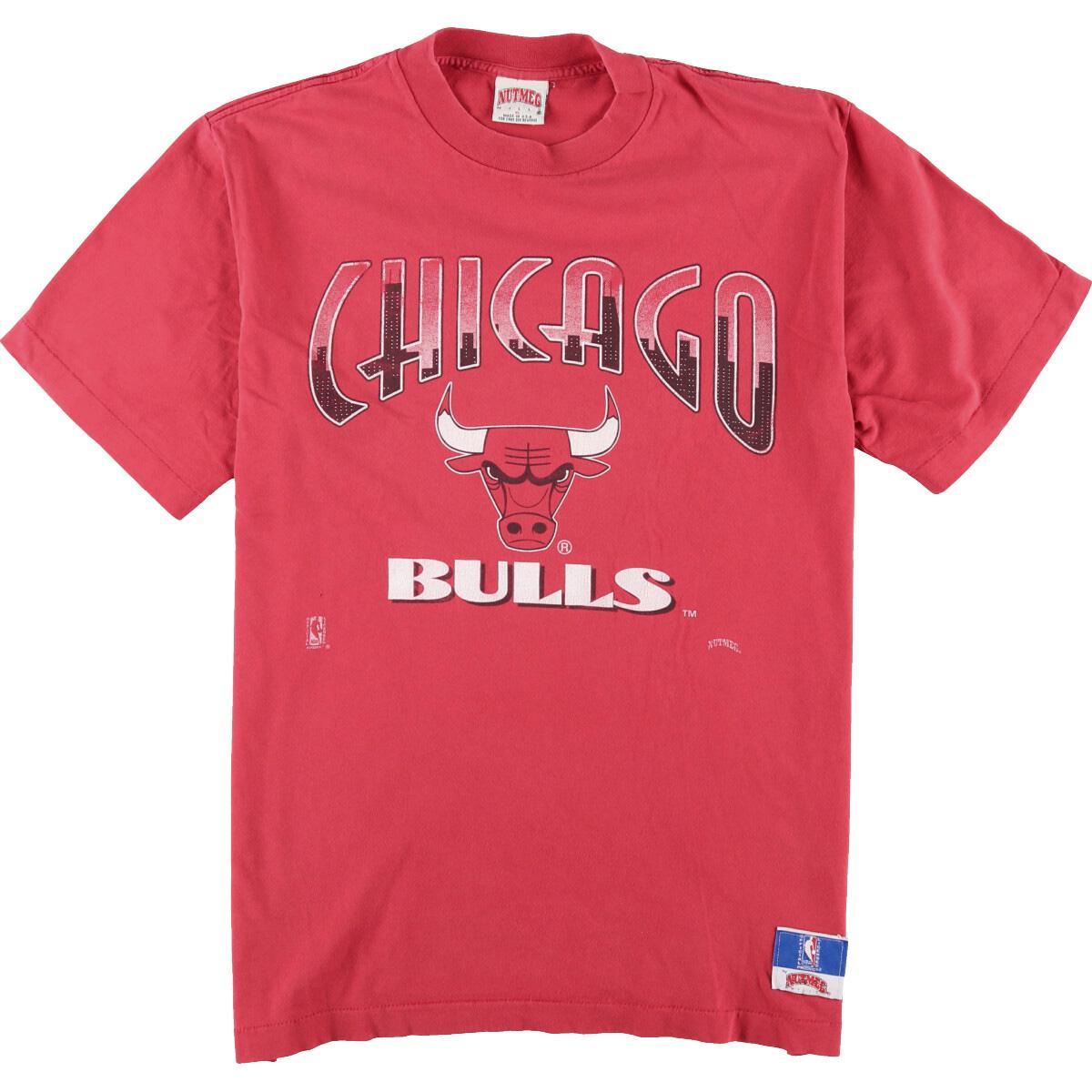 90年代 Nutmeg Nba Chicago Bulls シカゴブルズ スポーツプリントtシャツ Usa製 メンズxl ヴィンテージ Eaa 0716 Js10 Ss2106 Cs2108 スポーツtシャツ 古着屋jam ジャム