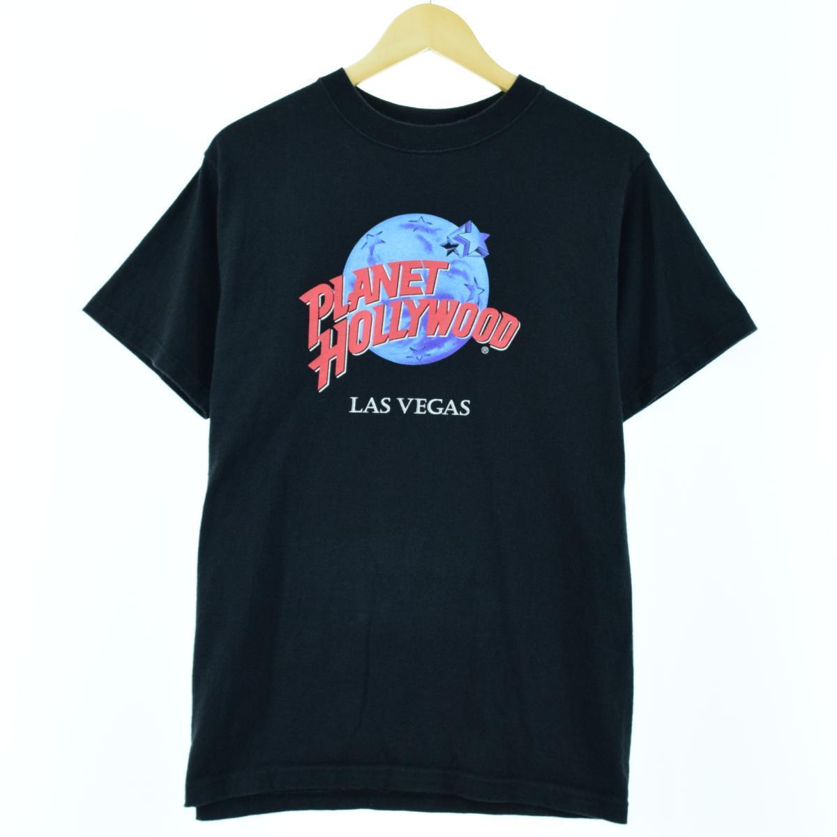 90年代 プラネットハリウッド PLANET HOLLYWOOD LAS VEGAS アドバタイジングTシャツ USA製 メンズM ヴィンテージ /eaa053895 【中古】 【200716】