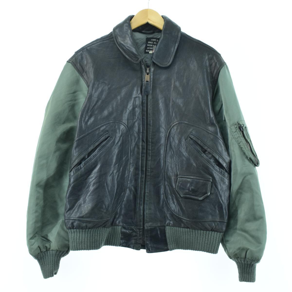 アヴィレックス Avirex B 7 袖切替 レザーフライトジャケット メンズl Eaa 0719 Js10 Cs2101 フライトジャケット 古着屋jam ジャム