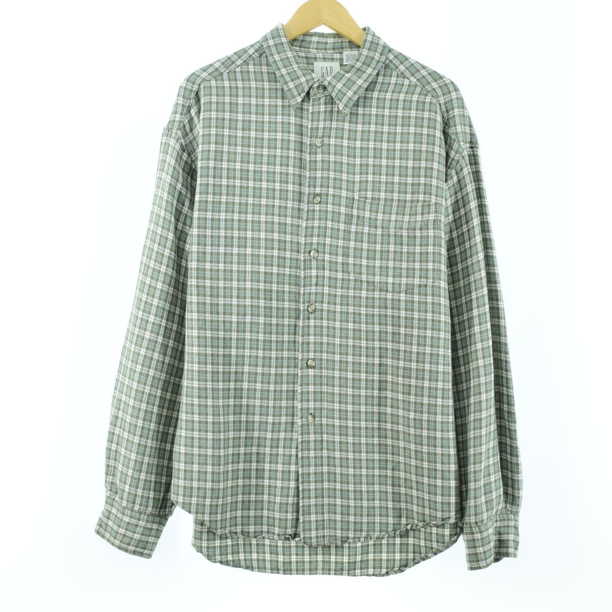 ギャップ Gap 長袖 チェック柄 ラミー レーヨンシャツ メンズxl Eaa 0730 Sf2103 その他長袖シャツ 古着屋jam ジャム