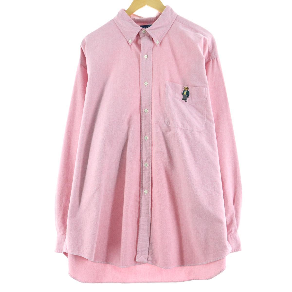 ラルフローレン Ralph Lauren ポロベア 長袖 ボタンダウンオックスフォードシャツ メンズxl Eaa 0724 Ss2103 ボタンダウンシャツ 古着屋jam ジャム