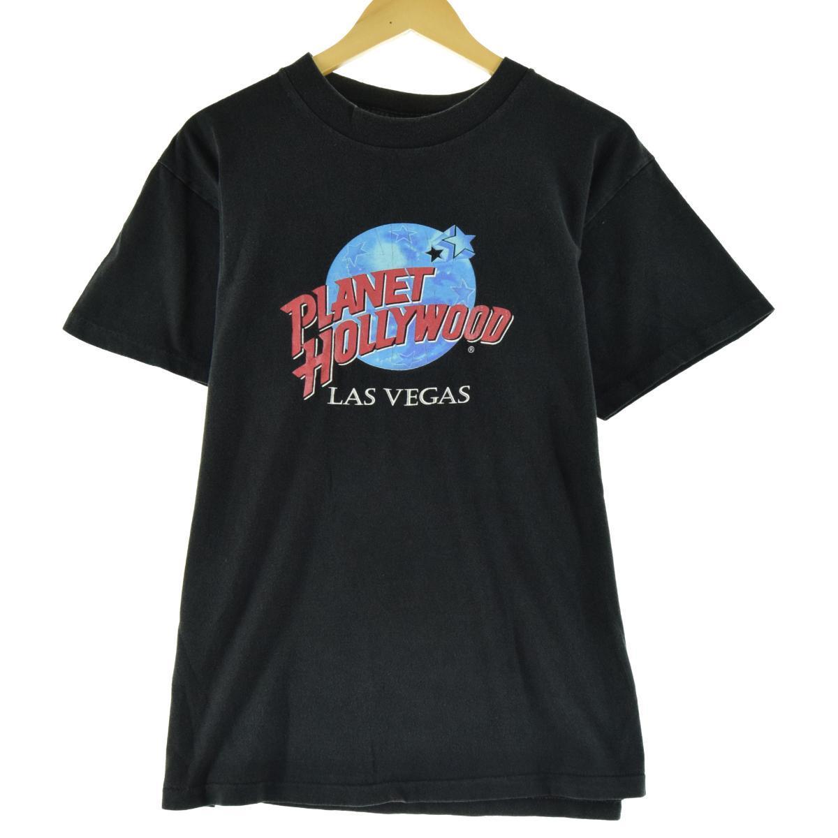 プラネットハリウッド PLANET HOLLYWOOD LAS VEGAS アドバタイジングTシャツ USA製 メンズL /eaa064291 【中古】 【200727】