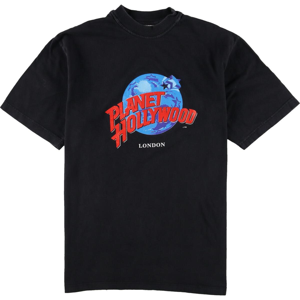 90年代 プラネットハリウッド PLANET HOLLYWOOD LONDON アドバタイジングTシャツ USA製 メンズM ヴィンテージ /eaa064926 【中古】 【200731】