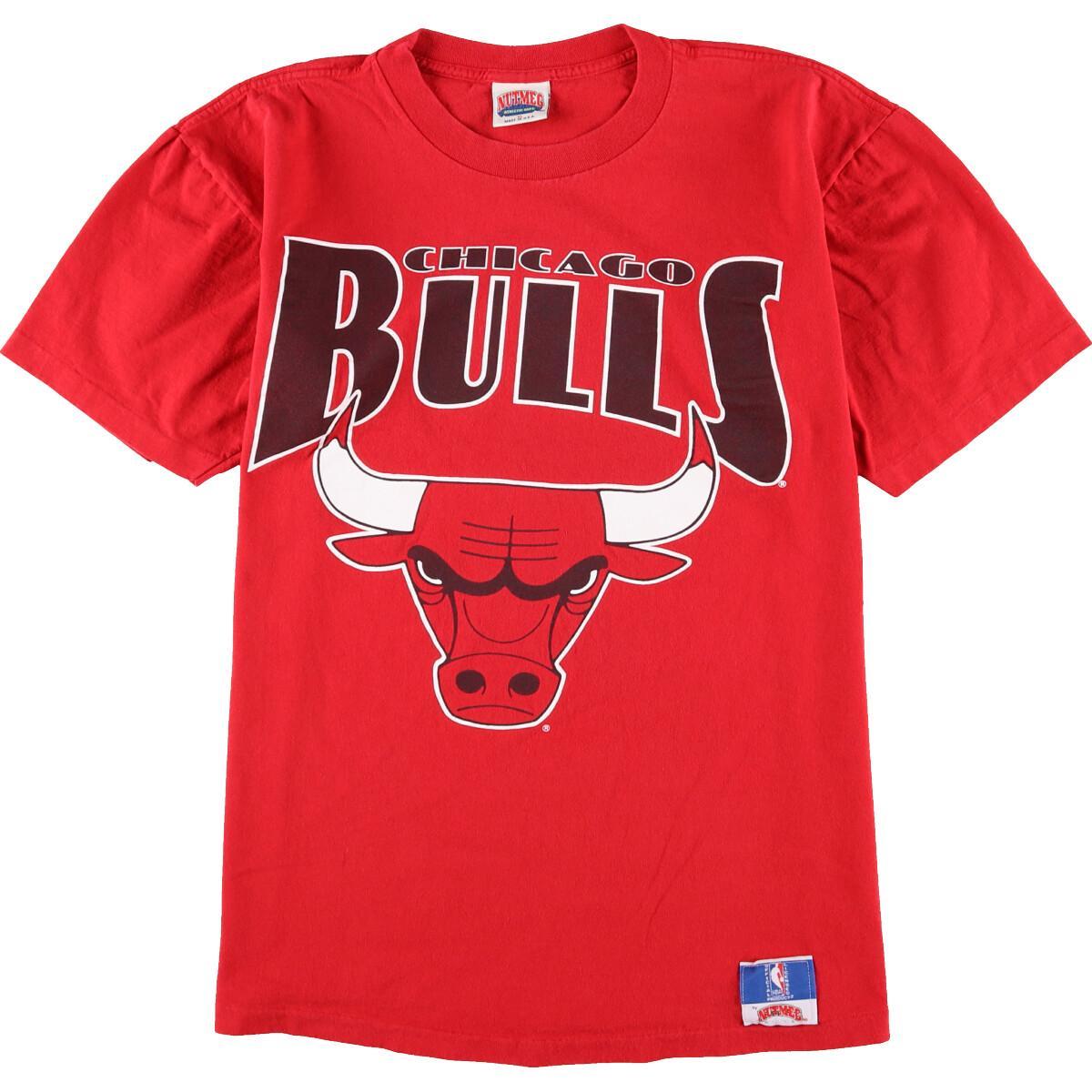Nutmeg Nba Chicago Bulls シカゴ ブルズ スポーツプリントtシャツ Usa製 メンズxl Eaa 0802 Ss09 Js10 Ss12 スポーツtシャツ 古着屋jam ジャム
