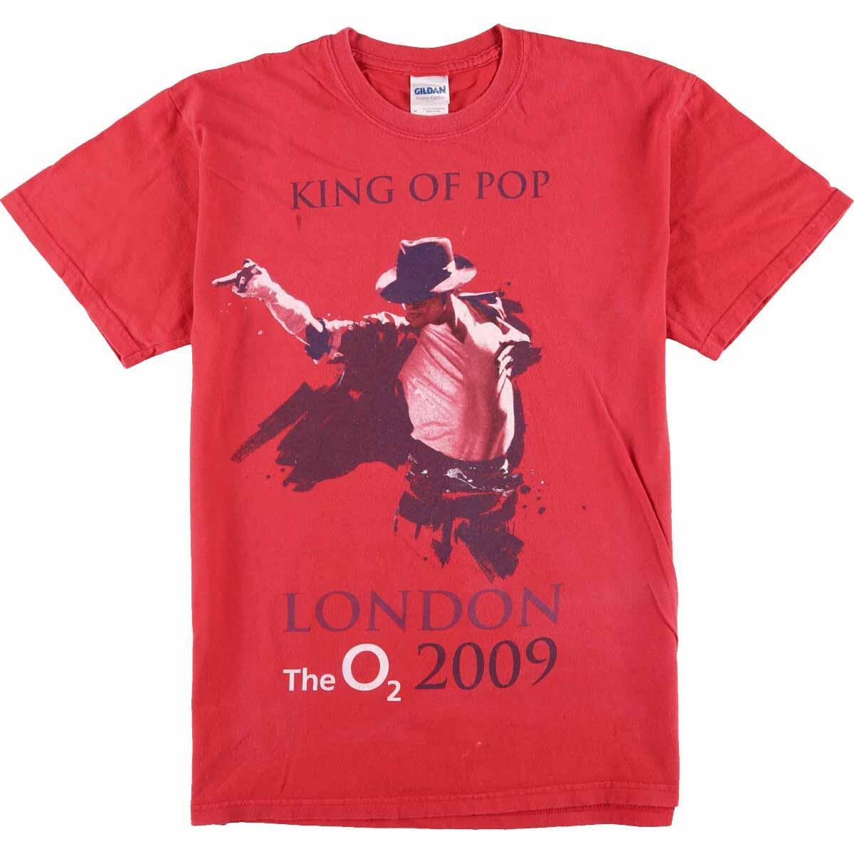 ギルダン GILDAN MICHAEL JACKSON マイケルジャクソン LONDON The O2 2009 バンドTシャツ メンズM /eaa067340 【中古】 【200731】【SS2009】【JS2010】【SS2012】