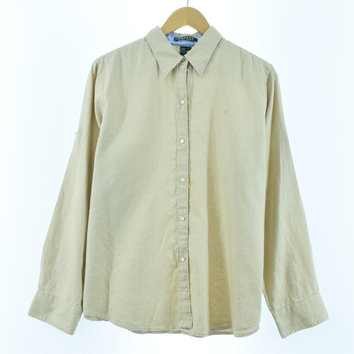 ラルフローレン Ralph Lauren Lauren ローレン 長袖 リネンシャツ レディースl Eaa 0808 Ss2103 リネンシャツ 古着屋jam ジャム ラルフローレン Ralph Lauren Lauren ローレン 長袖 リネンシャツ レディースl Eaa 0808 Ss2103 リネンシャツ 古着屋jam ジャム