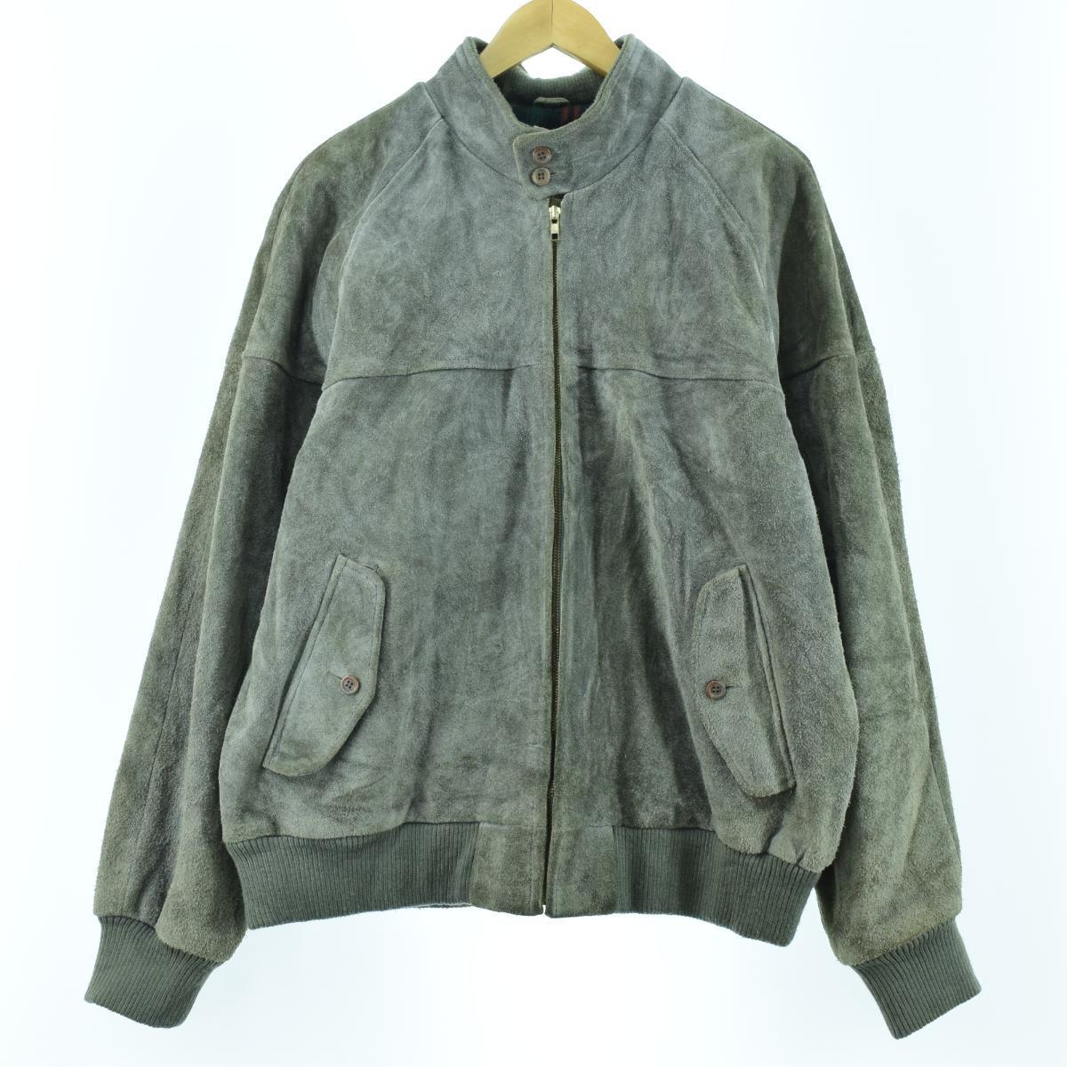 70 80年代 The Fox Collection スエードレザーブルゾン メンズxl ヴィンテージ Eaa 0808 スエードレザージャケット 古着屋jam ジャム