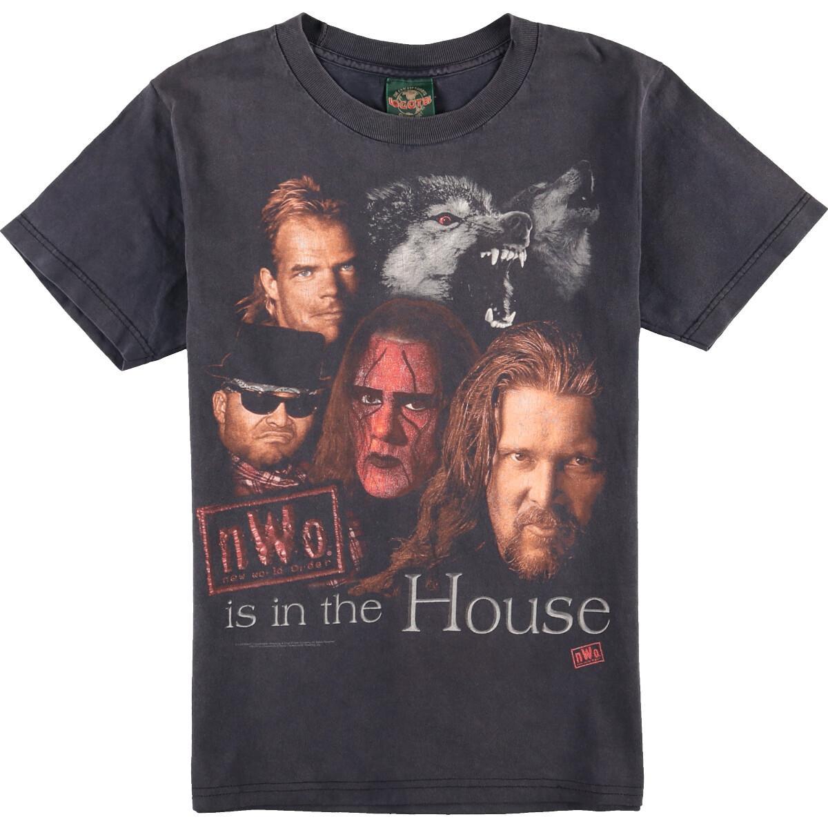 90年代 LOGOTEL nWo new world order sting スティング Lex Luger レックス ルガー Kevin Nash ケビン ナッシュ Konnan コナン プロレス プリントTシャツ USA製 メンズS ヴィンテージ /eaa072863 【中古】 【200816】【JS2010】【SS2103】【SS2106】のサムネイル