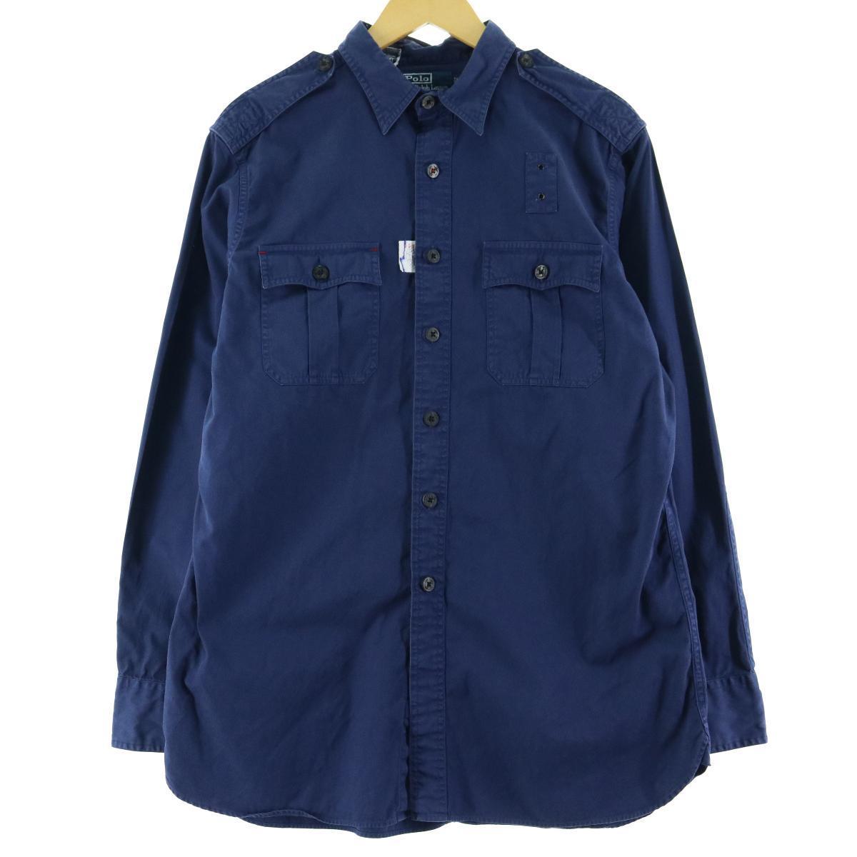 ラルフローレン Ralph Lauren POLO by Ralph Lauren バックプリント ミリタリーシャツ メンズL /eaa073226 【中古】 【200817】【SS2009】【JS2010】【SS2012】【SS2103】【2b10f】【SS2106】のサムネイル