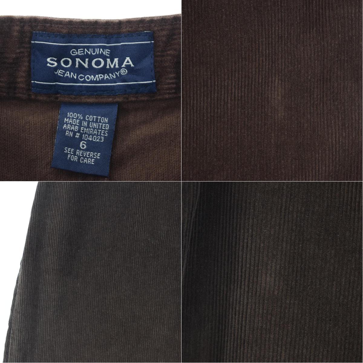 SONOMA コーデュロイ ハーフ丈 タイトスカート レディースL /eaa060275 【中古】 【200820】