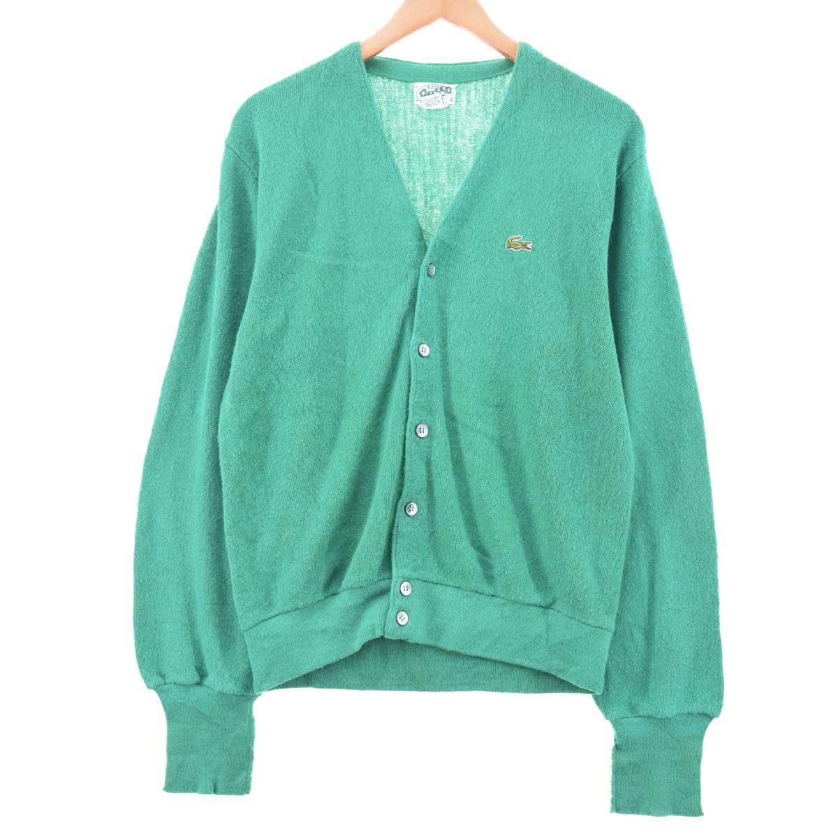 80 90年代 ラコステ Lacoste Izod アクリルニットカーディガン Usa製 メンズm ヴィンテージ Eaa 02 カーディガン 古着屋jam ジャム