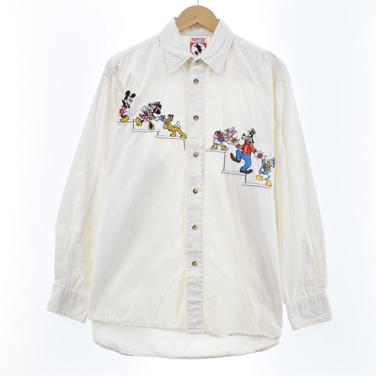 90年代 Mickey Inc Disney ディズニー 長袖 コットンシャツ レディースxl ヴィンテージ Eaa 03 その他長袖シャツ 古着屋jam ジャム 90年代 Mickey Inc Disney ディズニー 長袖 コットンシャツ レディースxl ヴィンテージ Eaa 03 その他長袖シャツ 古着屋jam ジャム