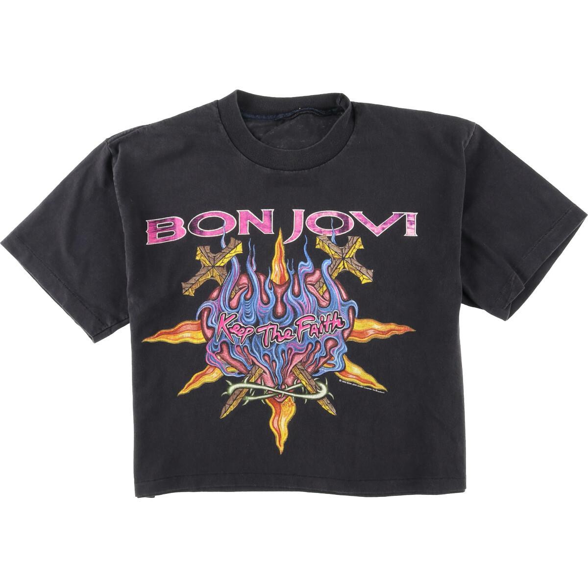 90年代 BON JOVI ボンジョヴィ バンドTシャツ レディースL ヴィンテージ /eaa074677 【中古】 【200824】