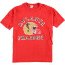 古着 80年代 チャンピオン Champion トリコタグ NFL ATLANTA FALCONS アトランタファルコンズ スポーツプリントTシャツ USA製 レディースM ヴィンテージ /eaa075260 【200827】【JS2010】【SS2106】【CS2108】【HNY22】