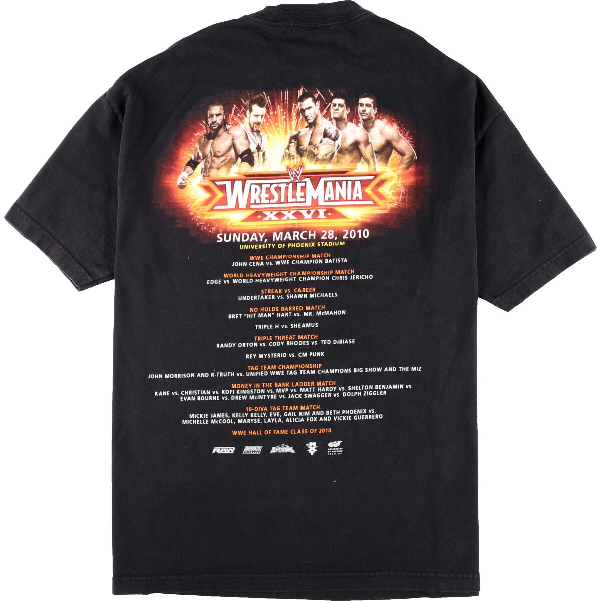 WWE WRESTLEMANIA レッスルマニア プロレス スポーツプリントTシャツ メンズXL /eaa075666 【中古】  【200829】【JS2010】【SS2012】【SS2103】【SS2106】