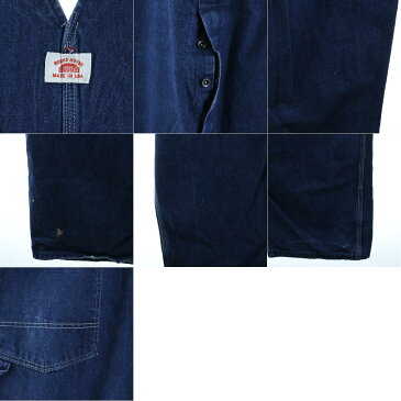 超ビッグサイズ ラウンドハウス Round House デニムオーバーオール メンズw54 /eaa073767 【中古】 【200821】【JS2010】【SS2103】【2b10f】【SS2106】