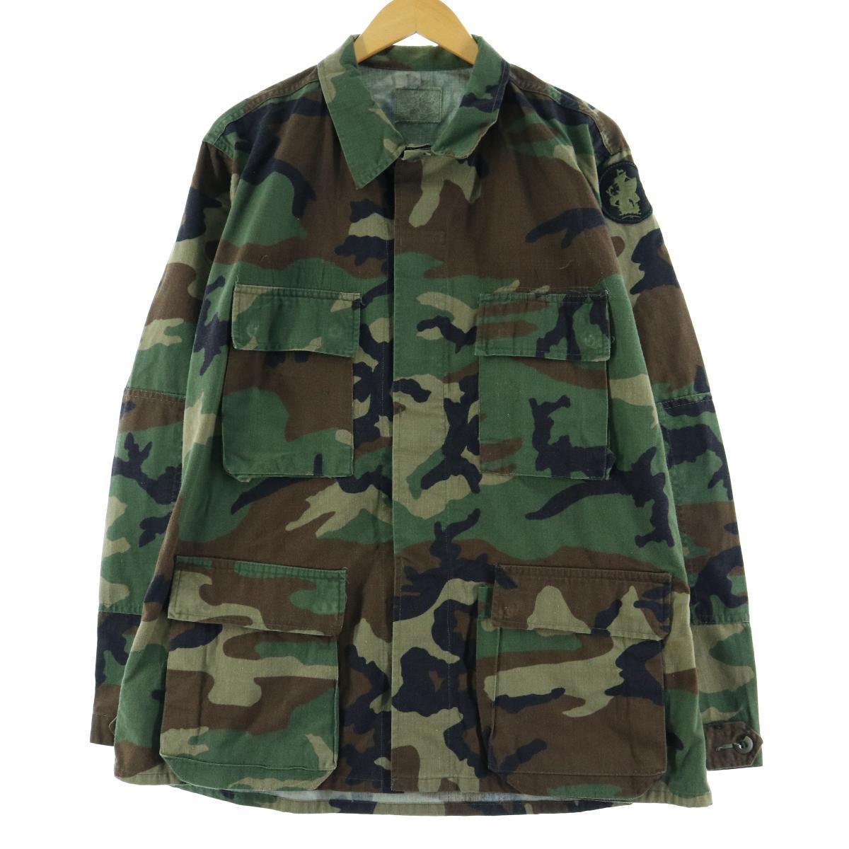ウッドランドカモ 迷彩 B.D.U ミリタリーシャツ メンズL /eaa071264 【中古】 【200829】【SS2103】【2b10f】【SS2106】