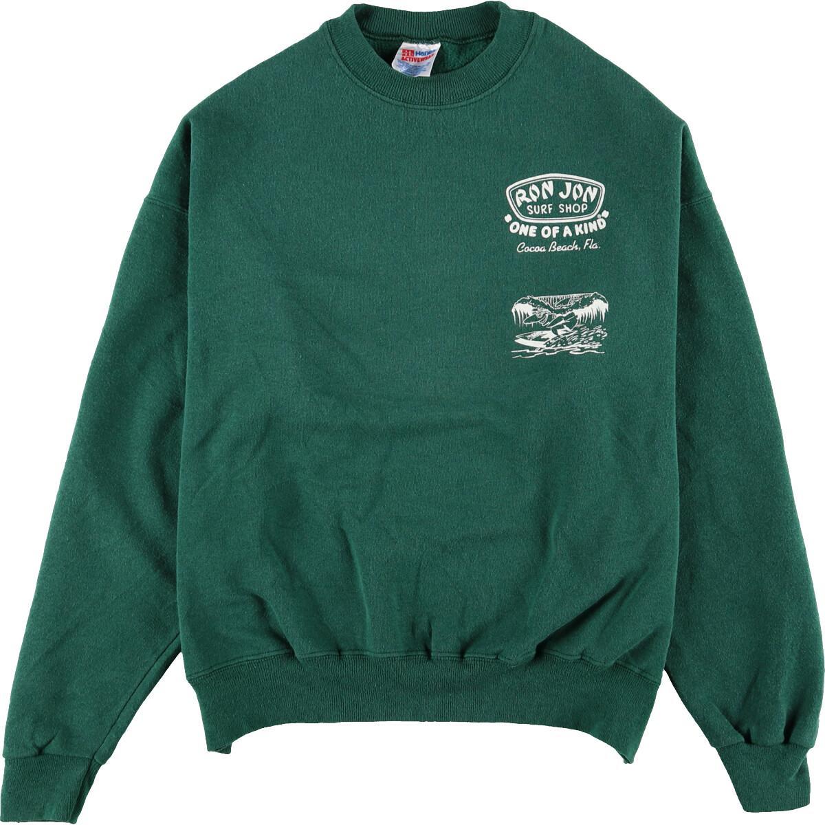 90年代 ヘインズ Hanes RON JON SURF SHOP バックプリント ロンジョンサーフショップ プリントスウェットシャツ トレーナー USA製 メンズXL ヴィンテージ /eaa075796 【中古】 【200830】