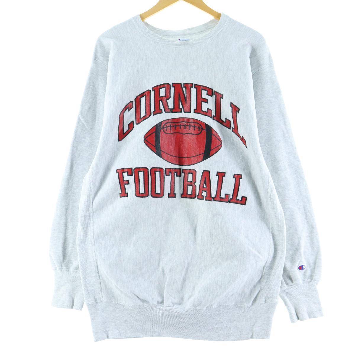 90年代 チャンピオン Champion リバースウィーブ 刺繍タグ Cornell University コーネル大学 カレッジスウェットシャツ トレーナー USA製 メンズXL ヴィンテージ /eaa077060 【中古】 【200831】