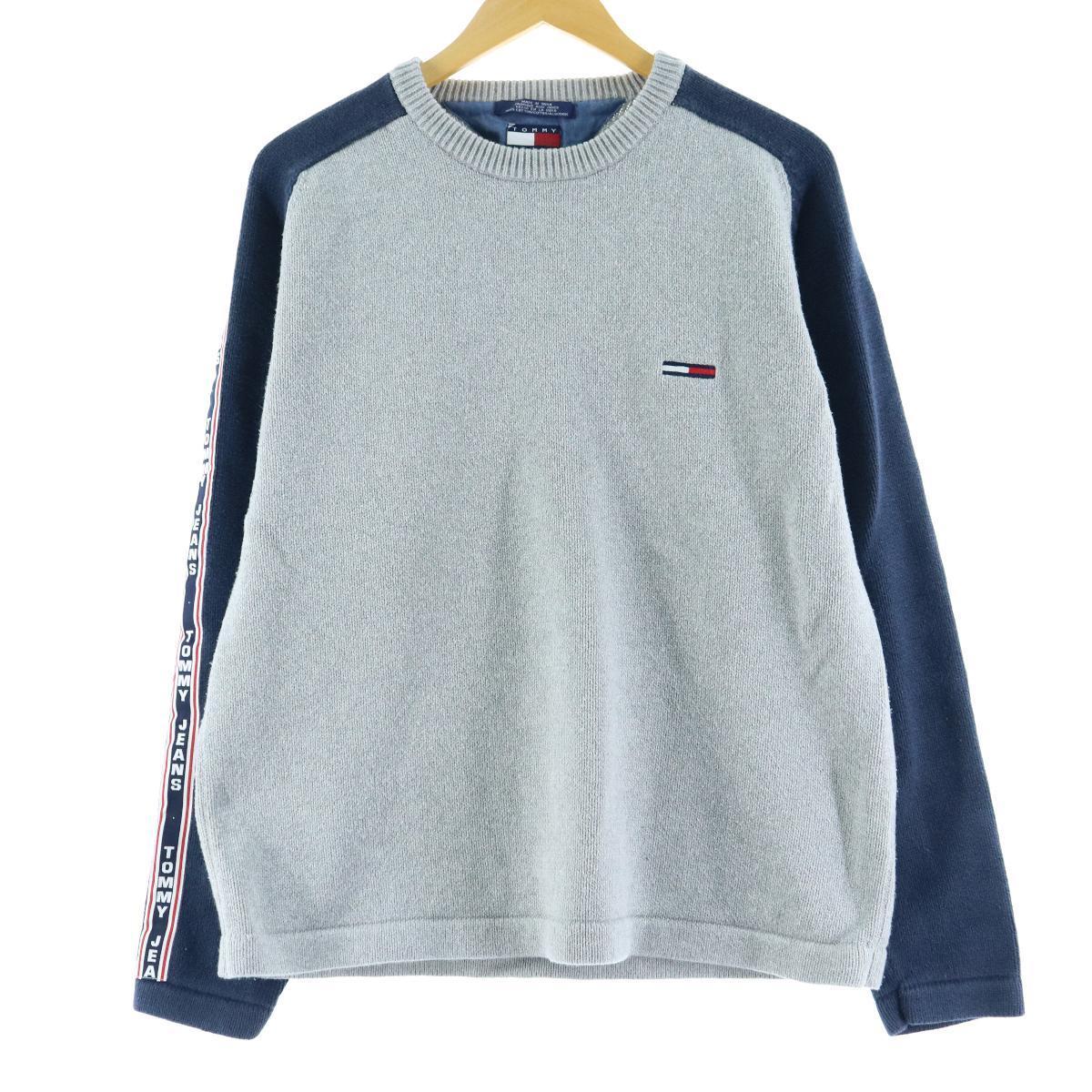 トミーヒルフィガー Tommy Hilfiger Jeans コットンニットセーター メンズl Eaa0772 01 Ss2103 クルーネックセーター 古着屋jam ジャム