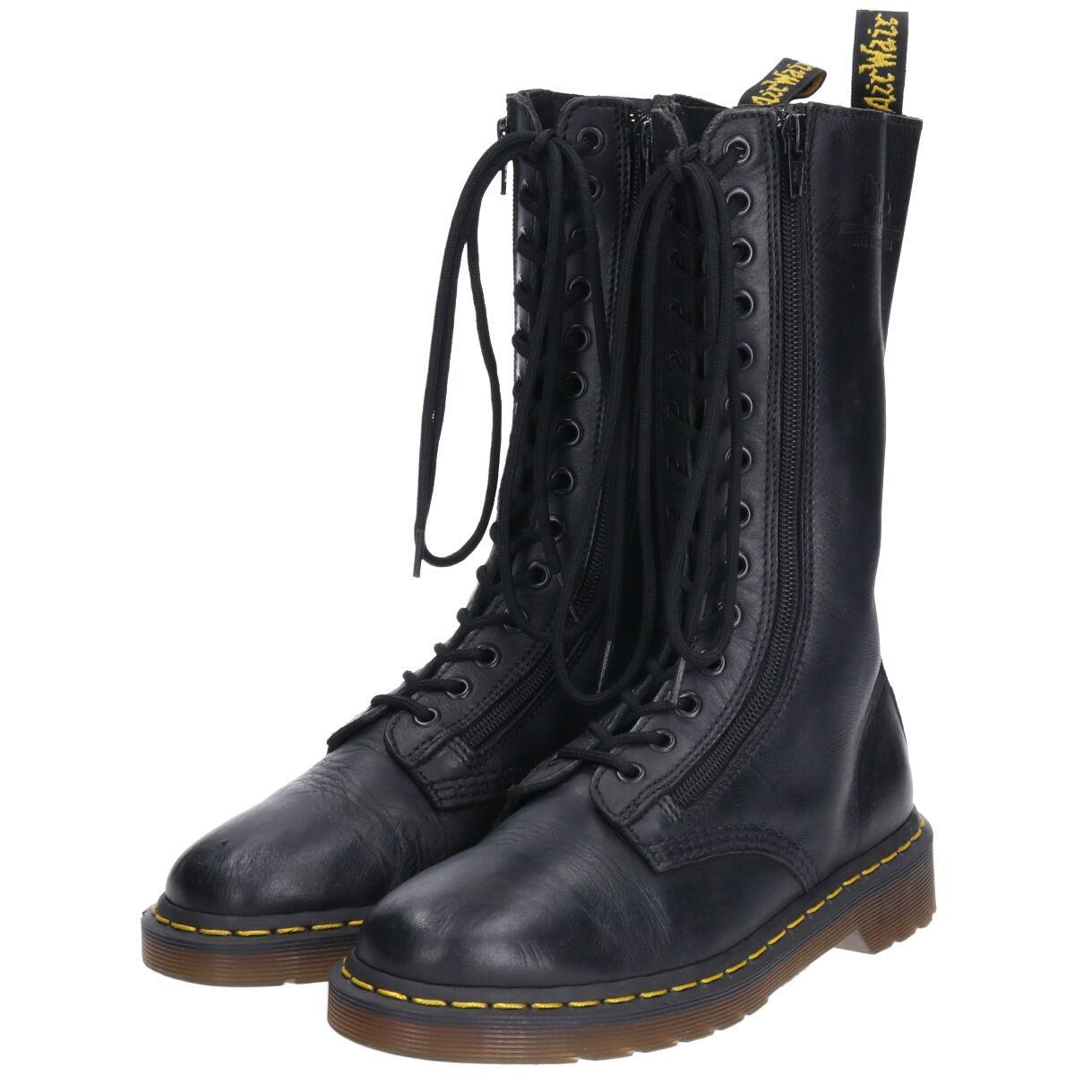 ドクターマーチン Dr.Martens サイドジップ 14ホールブーツ UK5 レディース23.5cm /saa002128 【中古】 【200907】