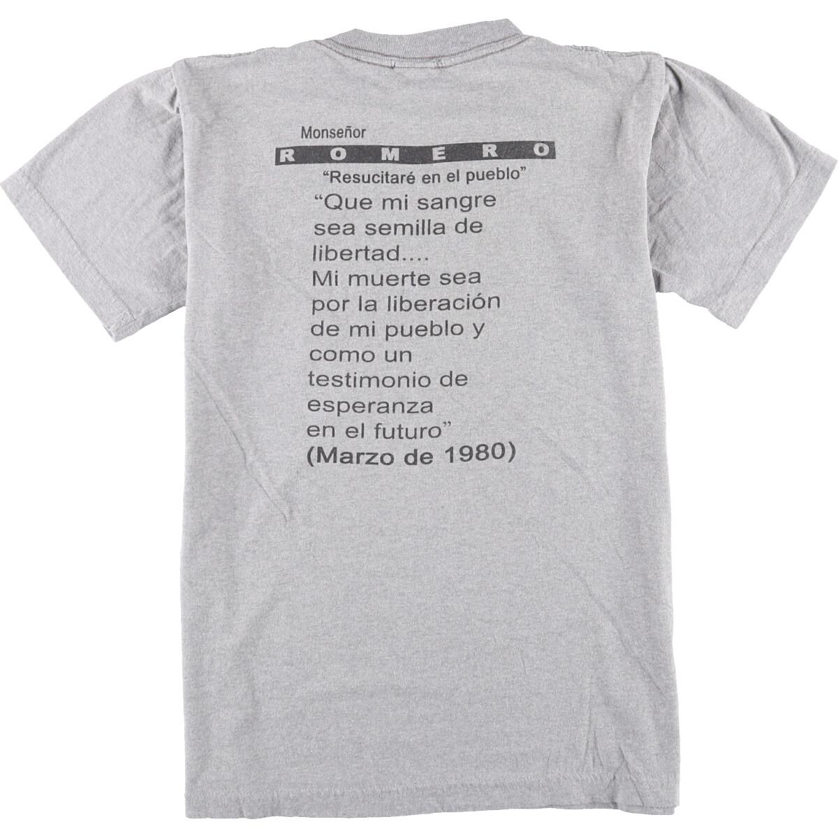 Knightsbridge オスカル ロメロ プリントtシャツ メンズs Eaa0793 0907 グラフィックtシャツ 古着屋jam ジャム Knightsbridge オスカル ロメロ プリントtシャツ メンズs Eaa0793 0907 グラフィックtシャツ 古着屋jam ジャム