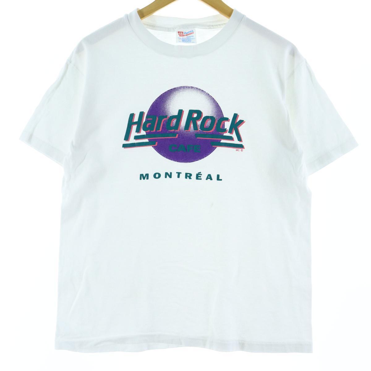 90年代 ヘインズ Hanes Hard Rock Cafe ハードロックカフェ Montreal アドバタイジングtシャツ Usa製 メンズm ヴィンテージ Eaa 0910 アドバタイジングtシャツ 古着屋jam ジャム