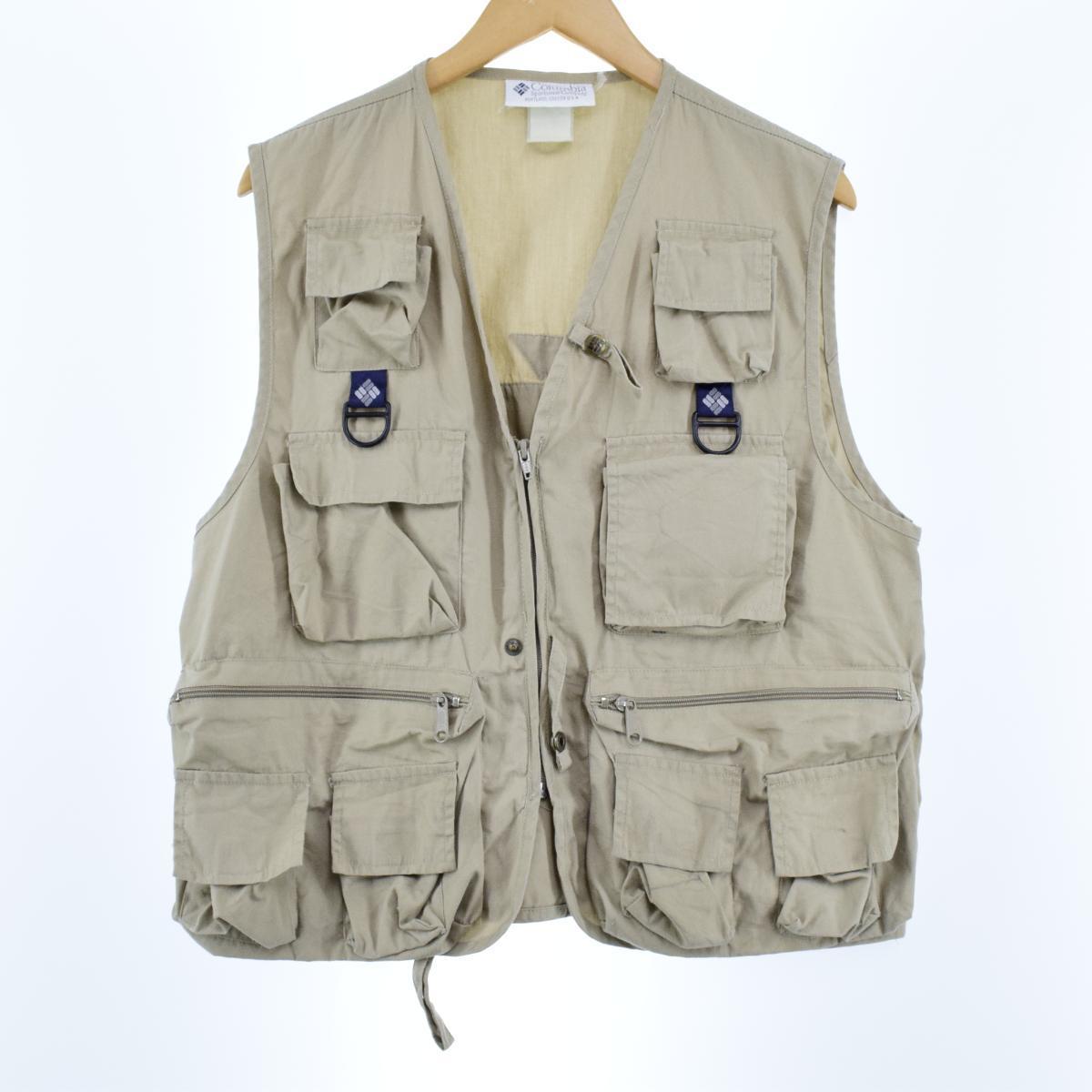 90年代 コロンビア Columbia Pfg フィッシングベスト メンズm ヴィンテージ Eaa 0914 ハンティングベスト 古着屋jam ジャム