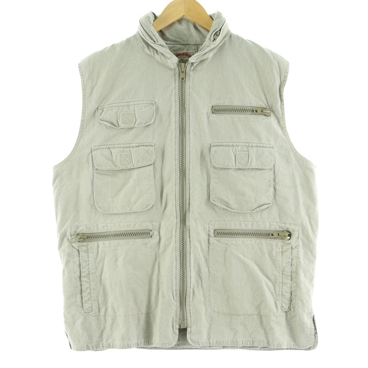 80年代 バナナリパブリック Banana Republic 旧タグ フィッシングベスト メンズl ヴィンテージ Eaa 0913 ハンティングベスト 古着屋jam ジャム