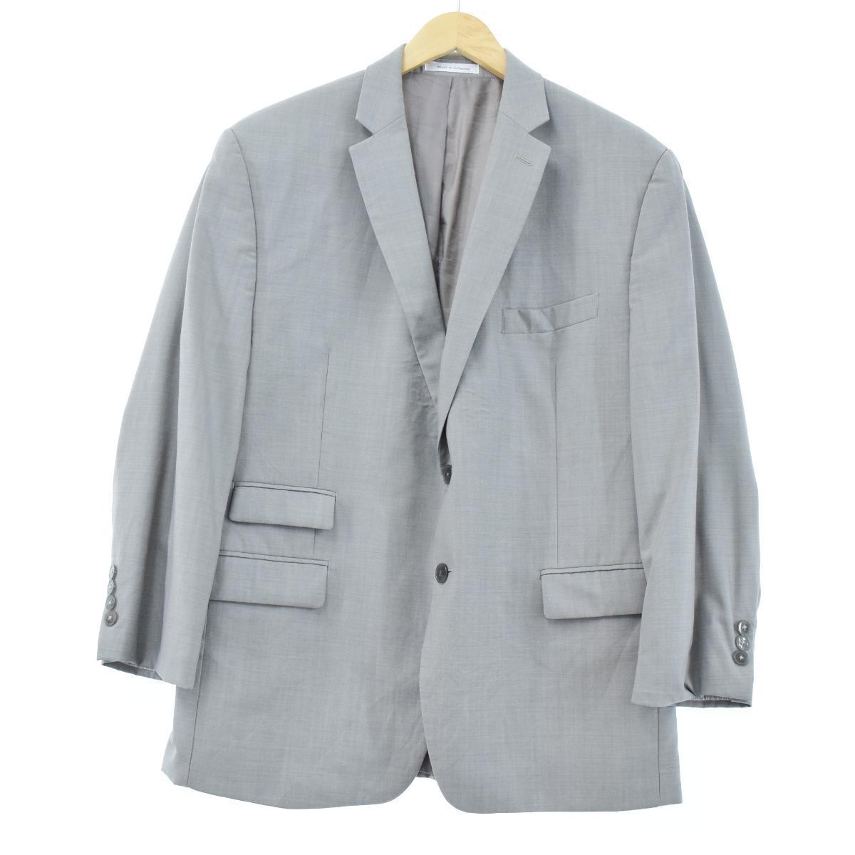 カルバンクライン Calvin Klein 肩パッド入り テーラードジャケット メンズl Eaa 0918 Ss2103 テーラードジャケット 古着屋jam ジャム