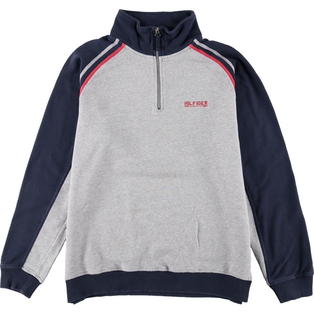トミーヒルフィガー Tommy Hilfiger ハーフジップスウェットシャツ トレーナー メンズxl Eaa 0918 Tommy Hilfiger トミーヒルフィガー 古着屋jam ジャム