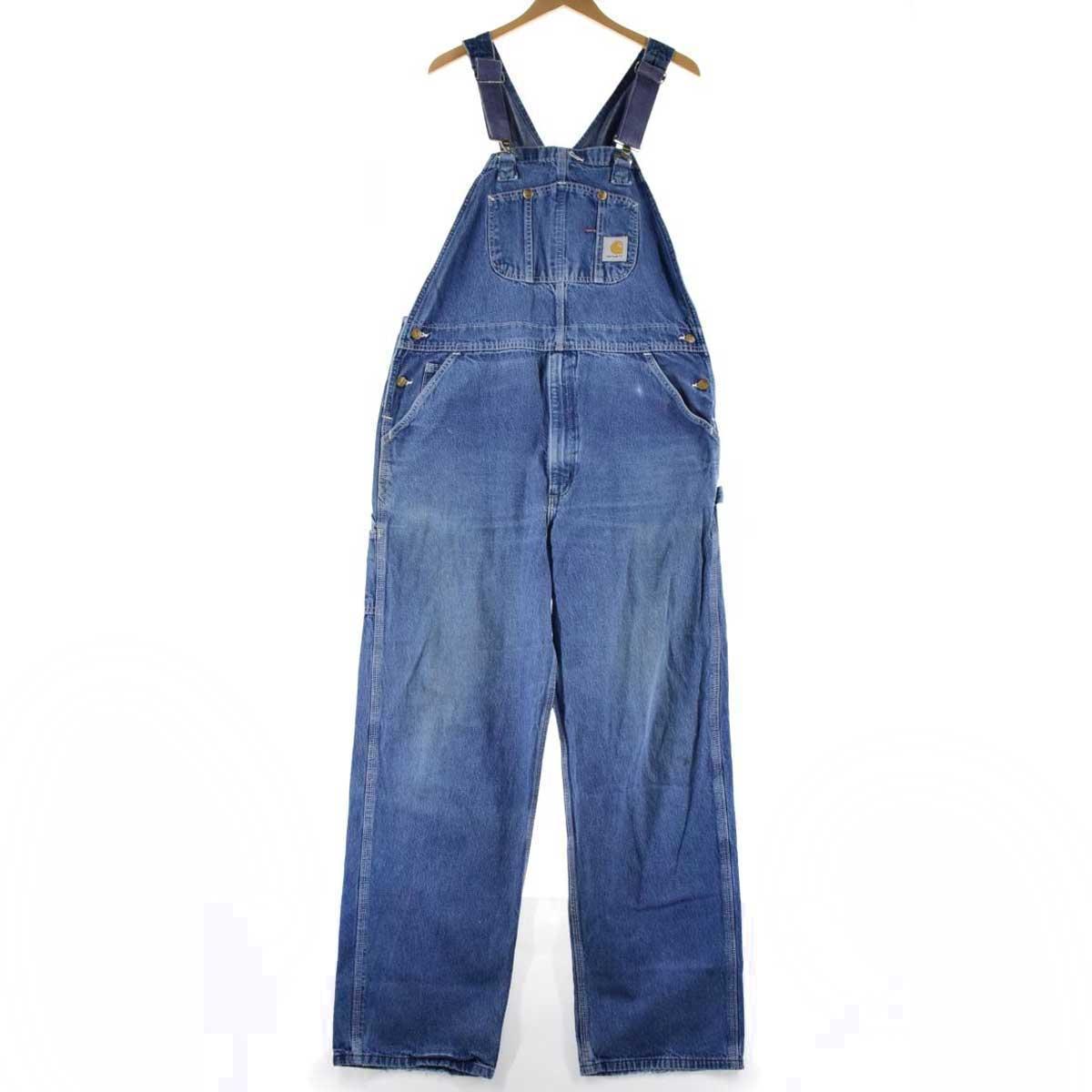 カーハート Carhartt デニムオーバーオール メンズw39 /eaa081570 【中古】 【200919】