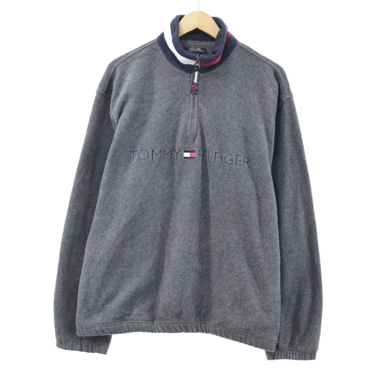 トミーヒルフィガー TOMMY HILFIGER ハーフジップ フリースプルオーバー メンズL /eaa084963 【中古】 【200919】