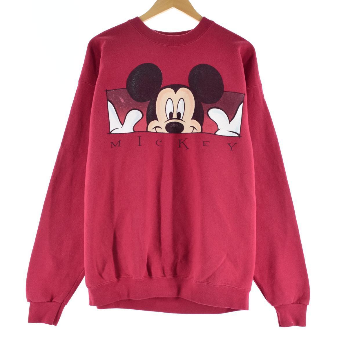 The Disney Store Mickey Mouse ミッキーマウス キャラクタースウェットシャツ トレーナー Usa製 レディースxxl Eaa 中古 09 Ss2103 トレーナー 古着屋jam ジャム