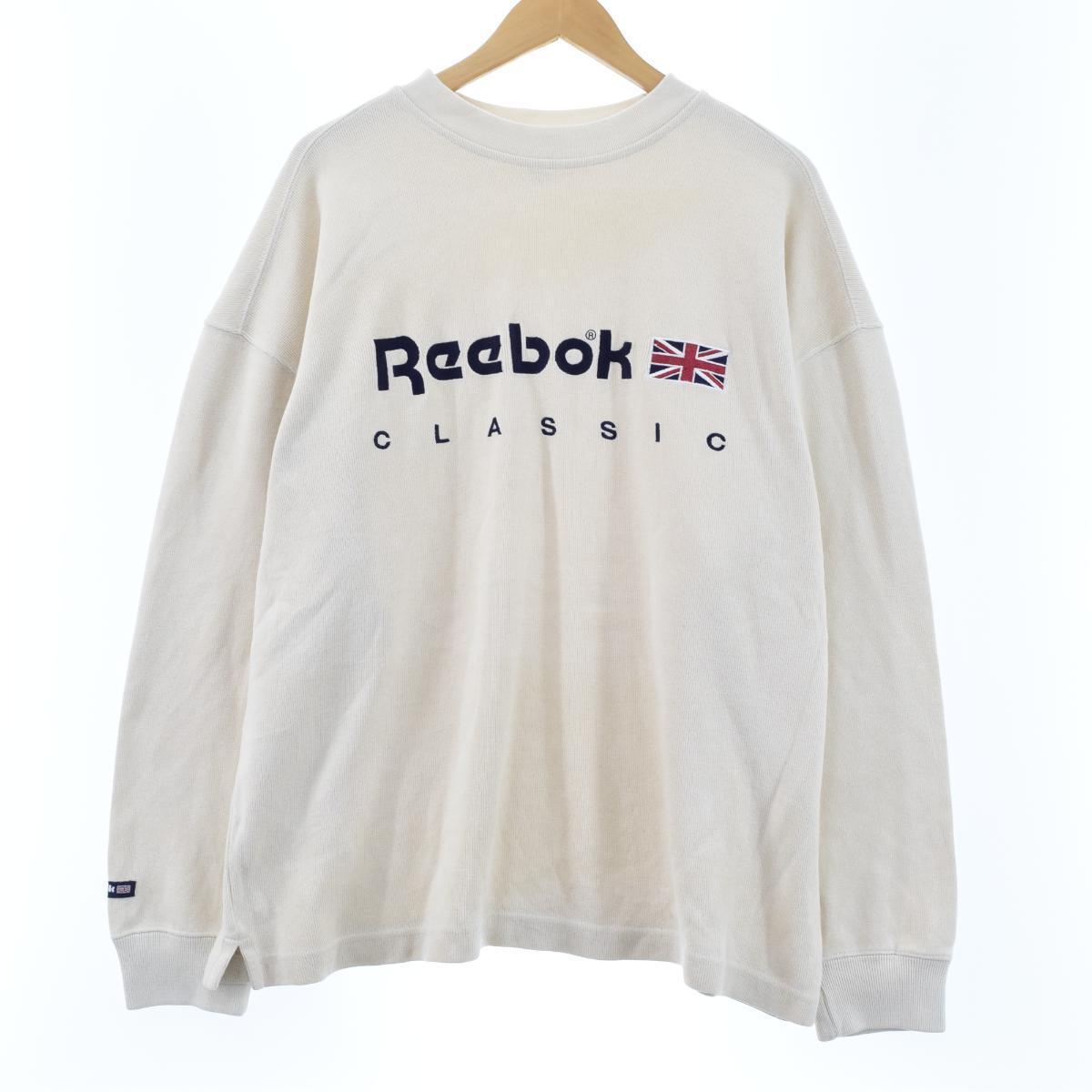 リーボック Reebok ユニオンジャック ロゴスウェット トレーナー メンズl Eaa 0921 トレーナー 古着屋jam ジャム