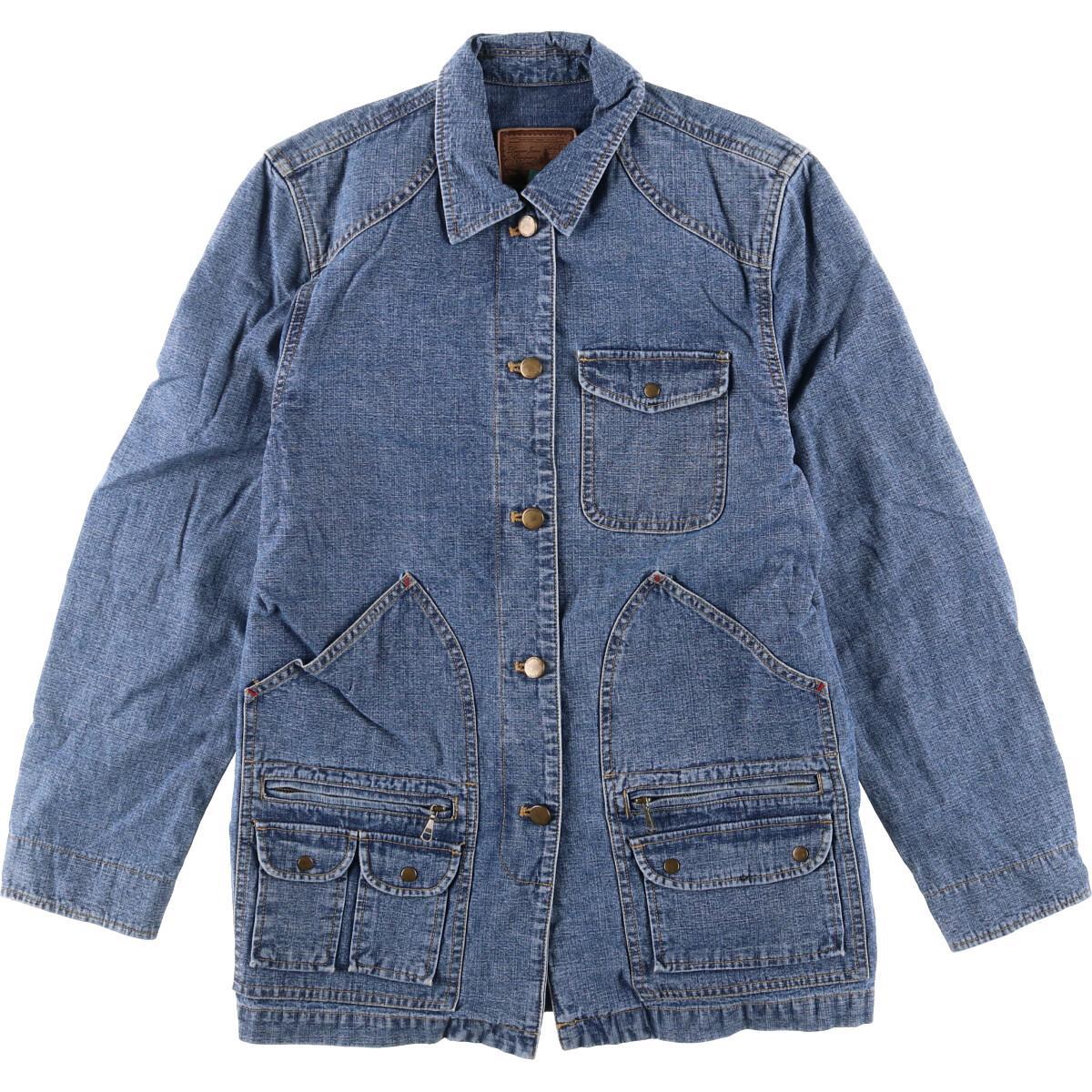 ラルフローレン Ralph Lauren LAUREN JEANS COMPANY ハンティング風 デニムジャケット Gジャン レディースS ヴィンテージ /eaa088552 【中古】 【201002】