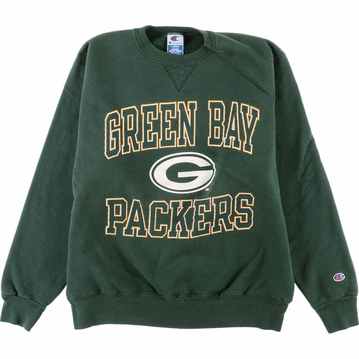 90年代 チャンピオン Champion NFL GREEN BAY PACKERS グリーンベイパッカーズ 前Vガゼット 3連プリントスウェットシャツ トレーナー メンズL ヴィンテージ /eaa088840 【201002】 90年代 チャンピオン Champion NFL GREEN BAY PACKERS グリーンベイパッカーズ 前Vガゼット 3連プリントスウェットシャツ トレーナー メンズL ヴィンテージ /eaa088840 【201002】