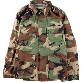  80年代 COAT WOODLAND CAMOUFLAGE PATTERN COMBAT B.D.U ミリタリーシャツ