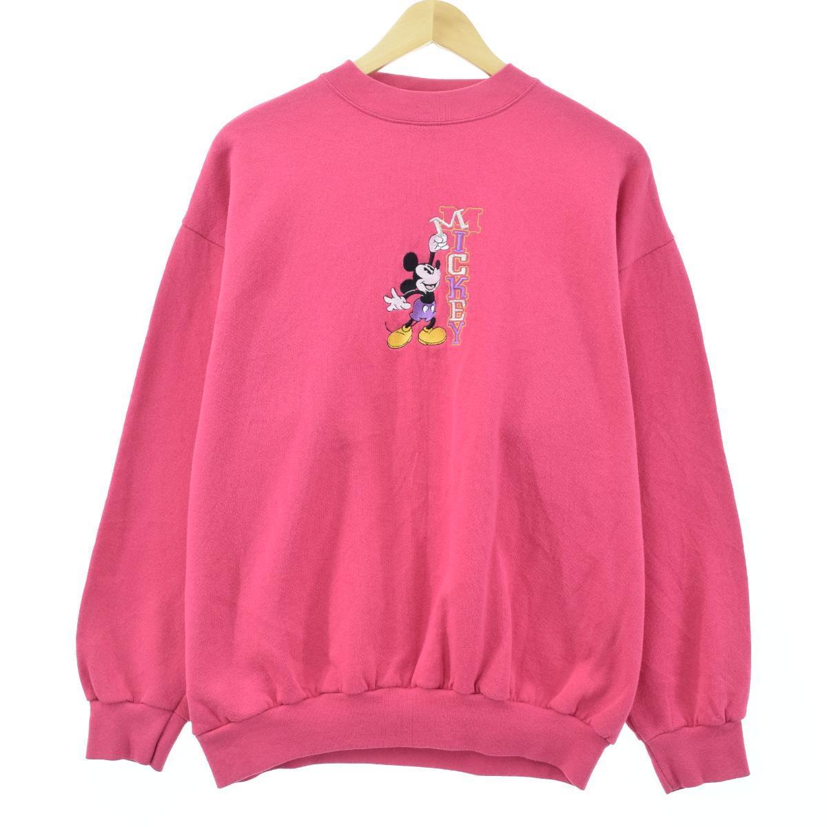 Mickey Co Mickey Mouse ミッキーマウス キャラクタースウェットシャツ トレーナー レディースxl Eaa0391 1009 Ss2103 トレーナー 古着屋jam ジャム
