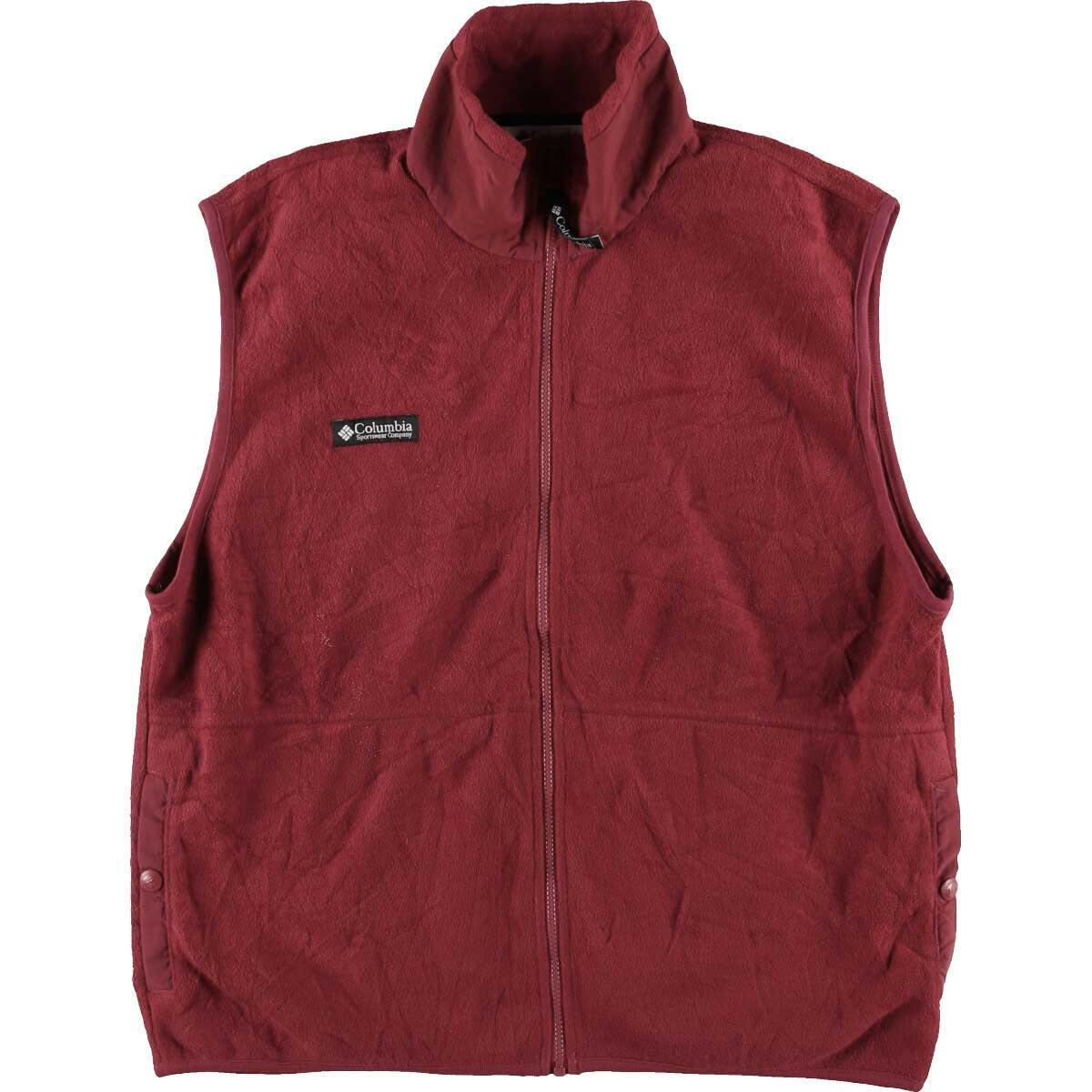 コロンビア Columbia フリースベスト メンズl Eaa0869 1010 フリースベスト 古着屋jam ジャム